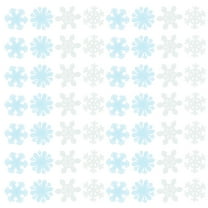 Soimiss Snow Flake Stickers 3D Stereoscopic White Blue 200Pcs Wall Decal