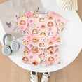 thumbnail image 4 of Grblisyd Girls Summer Outfits 2 Piece Set Short Sleeve Crew Neck Shirts and Elastic Waist Shorts Sets Kids Cute Animal Print Clothes 7-8 Y, 4 of 7