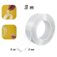 thumbnail image 3 of Smart Nano Tape Reusable Nano Adhesive Tape, Finished the course with no prepared double-Sided, Washable, and Durable Attachable Objects, 2mm x 3cm x 3m, 3 of 4