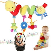 PIXNOR Tzgsonp Kid Baby Crib Cot Pram Hanging Rattles Spiral Stroller and Car Seat Toy with Ringing Bell