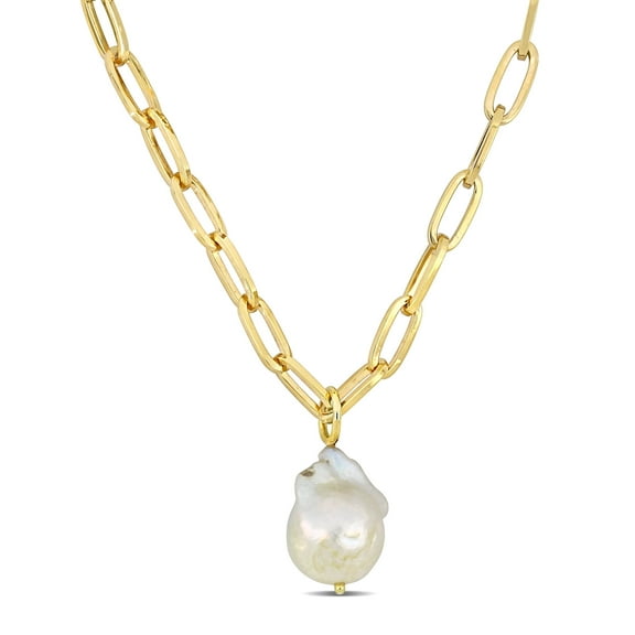 Everly Women's Cultured Pearl 18k Sterling Silver Necklace