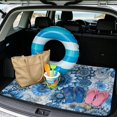 thumbnail image 2 of Yspwyqan Car Trunk Mat, 29" x 39" All Weather Trunk Protective Mat, Blue Mandala Anti-Slip Easy to Clean Auto Interior Accessory, Universal Fit for Wagons Trucks Sedans SUVs, 2 of 7