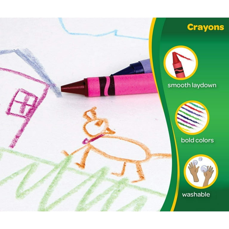 Trail Maker Crayons 12 Pack  Bulk Wholesale Glossy Wax Coloring Crayo