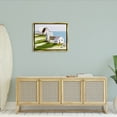 thumbnail image 5 of Stupell Industries Quaint Seaside Cottages Overlooking Vast Ocean Landscape Graphic Art Metallic Gold Floating Framed Canvas Print Wall Art, Design by Tina Finn, 5 of 5