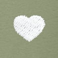 thumbnail image 2 of Dalix Lil Heart Cropped Tee Lightweight High Waisted Short Sleeve Summer Shirt Womens in Artichoke L Large, 2 of 5