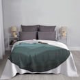 thumbnail image 2 of Sunset Round Mountains Pattern Throw Blanket, Super Soft Anti-Pilling Flannel Bed Blankets, 60"x50", 2 of 8