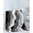 thumbnail image 3 of Grey Ombre Bath Towels for Bathroom Set,Luxury Microfiber Towels Gifts for Women,Quick Dry Beach Kitchen Hand Hair Face Towel and Dish Washcloth,Modern Geometric Moire Abstract Art Yoga Towels+Set, 3 of 7