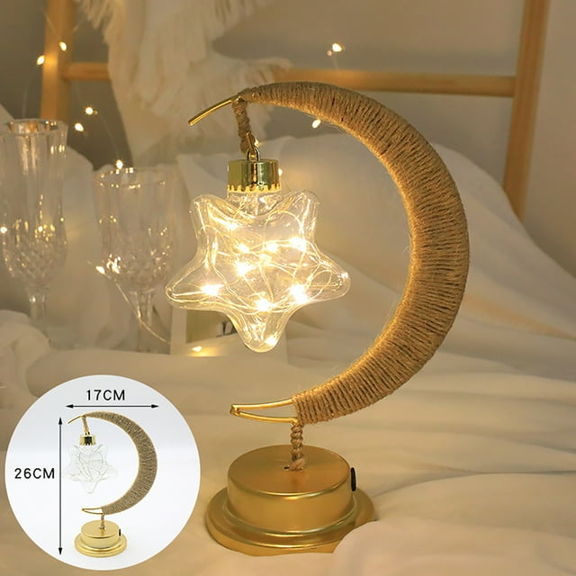 Home Decor Kcavykas LED Desk Lamp,Lamp,LED Decorative Light Star Light Wrought Iron Night Light