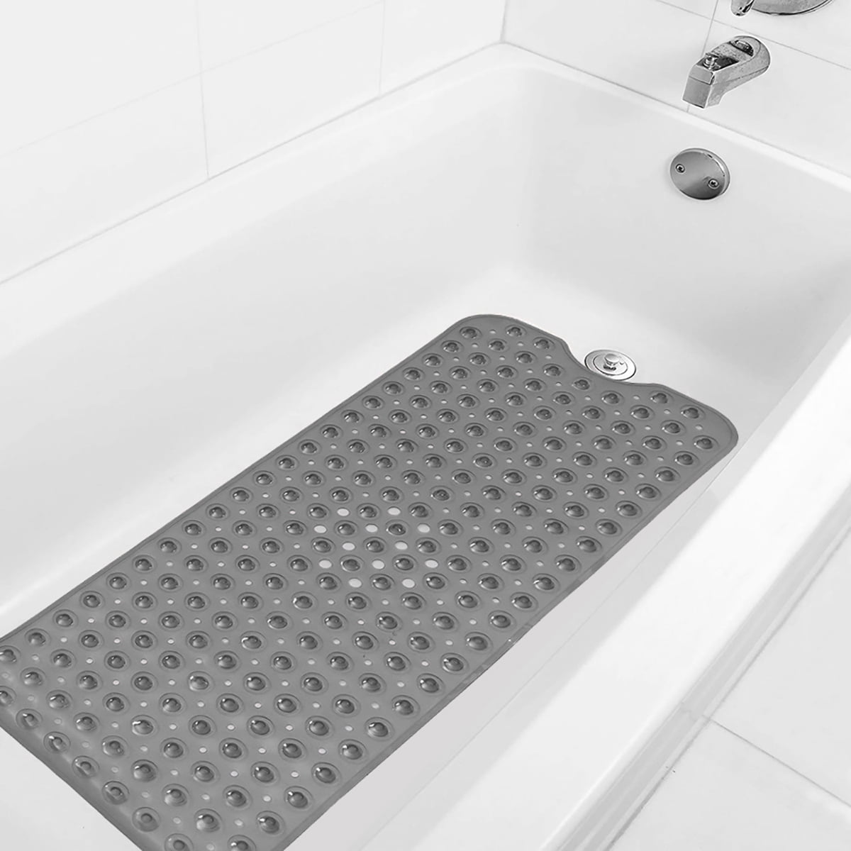 ExtraLong NonSlip Bathtub Mat 39"x16"(for Smooth/NonTextured Tubs