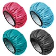 thumbnail image 1 of Aquior Bonnet de Douche pour Femmes Réutilisable, Bonnet de Douche Extra Grand pour Hommes, Bonnet pour Cheveux Longs en Satin EVA à Double Couche Imperméable, 4 Pcs, 1 of 4