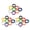 B, variant on Mightlink 32Pcs Plastic Key Covers Tags Soft Rubber Key Identifiers Standard Flat Organization House Key Colorful Key Toppers