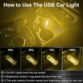 thumbnail image 4 of 2 PCS Car USB Night Light Bulb, Touch Dimmable Car Interior Ambient Lights, Portable Mini USB Retro Glass Bottle Lamp Decorations for Vehicle, Bedroom, Hallway, Camping, 4 of 7