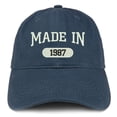 thumbnail image 1 of Trendy Apparel Shop Made In 1987 Embroidered 31st Birthday Brushed Cotton Cap, 1 of 2