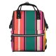 thumbnail image 1 of Fotbe Vertical Stripes Mochila Maternidad - Lona de Sarga Impermeable, Mochila de Pañales de Gran Capacidad con Múltiples Bolsillos y Correas Ajustables, 1 of 6