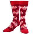 thumbnail image 2 of Cool Socks – Dr Pepper Retro Logo Design – Novelty Crew Sock – Large – Soft Cotton Blend – Fun, 2 of 6