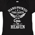 thumbnail image 4 of Inktastic Handpicked for Earth by My Opa in Heaven with Angel Wings Boys or Girls Baby Bodysuit, 4 of 5