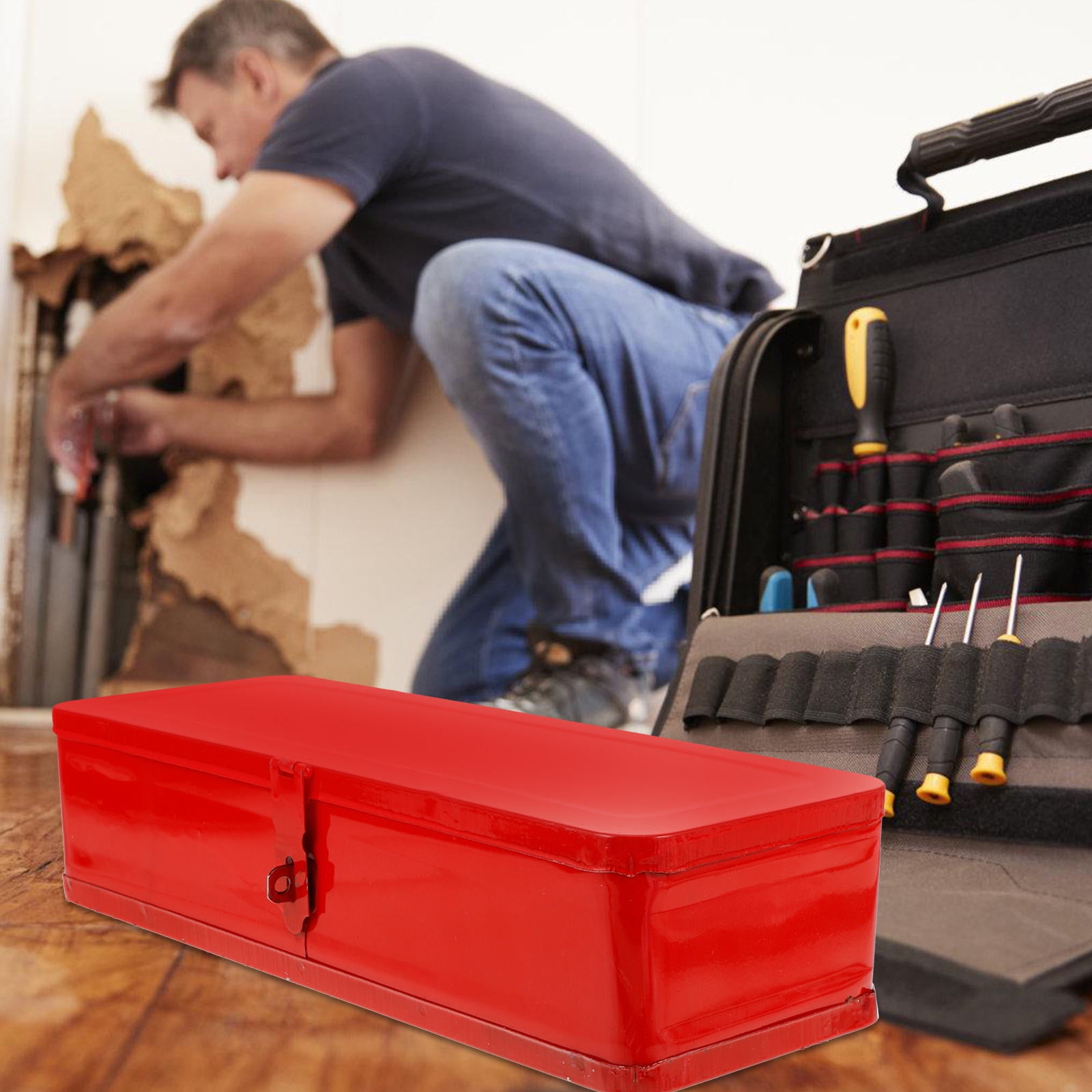 QUMIIRITY Organizer For Tool Box Thickened Iron Tool Storage Case 1Pack For Workshop