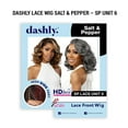 thumbnail image 6 of Ebo Dashly Synthetic Lace Front Wig Salt & Pepper SP Lace Unit 6 Curly 13” ( Flamboyage Chocolate ), 6 of 6