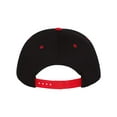 thumbnail image 3 of YP Classics - Flat Bill Cap - 6007 - Black/ Red - Size: Adjustable, 3 of 5