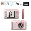 Kids Camera With Flip-up Lens For Selfie HD Digital Camera For 3 4 5 6 7 8 Year Old Girls Birthday Gifts With 32GB SD Card