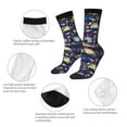 thumbnail image 3 of Pofeuu Sea Inhabitans and Herb Print Crew Socks, Adult Running Hiking Socks for Youth and Adult, 3 of 6