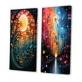 thumbnail image 3 of Designart "Hardedge Art Sublime Tree consistency I" Hard Edge Painting Wall Art Set Of 2 - Multi-Color Abstract Gallery Wall Set For Home Decor, 3 of 7