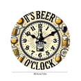 thumbnail image 3 of Reloj de Pared de Madera, Elegante Reloj Decorativo de 30 Cm, Silencioso, Moderno, con Un Diseño Único Que Realza El Interior, Ideal para Sala de Estar y Dormitorio, Decoración Personalizada., 3 of 6