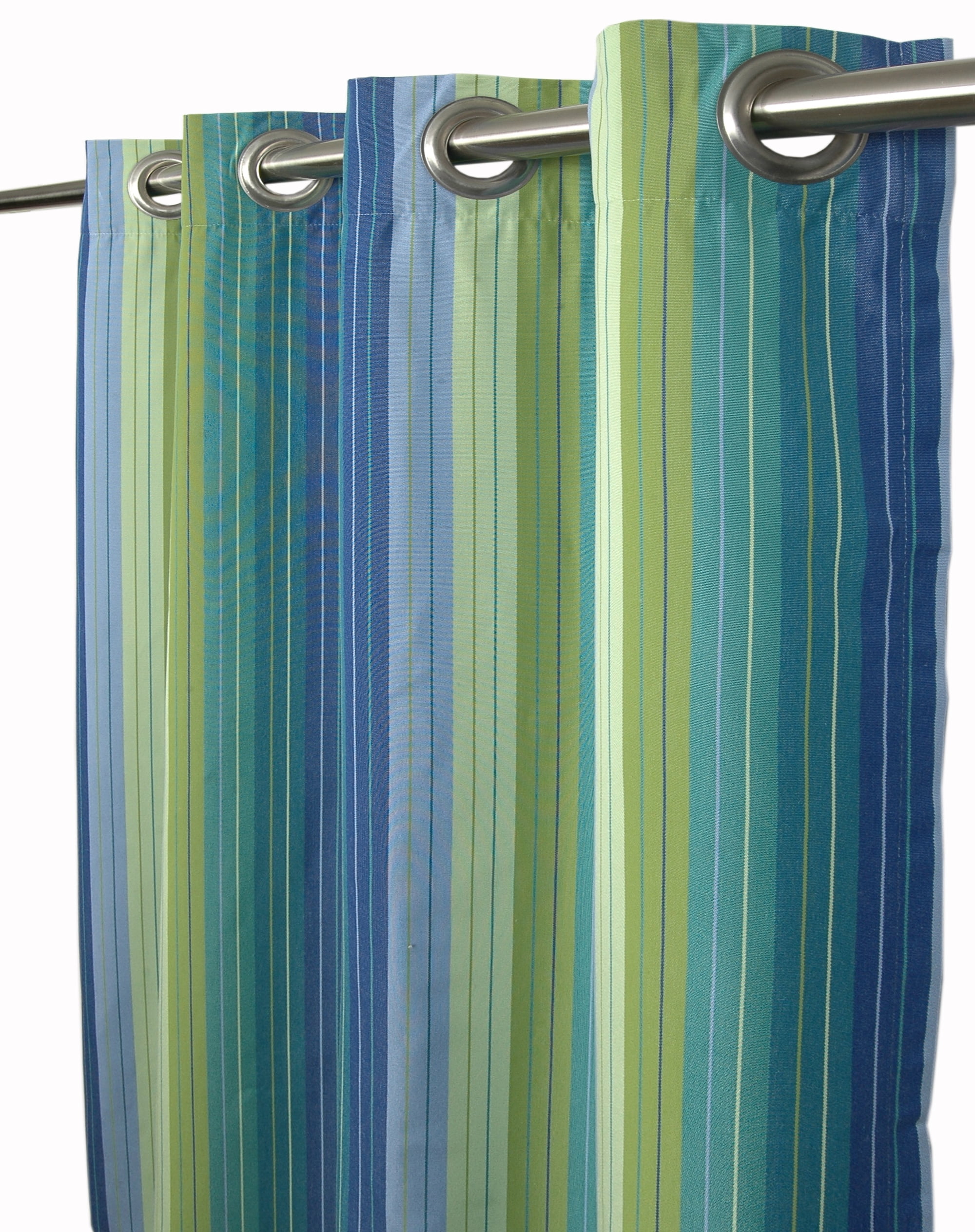 Sunbrella Seville Seaside Indoor/Outdoor Curtain Panel by Sweet Summer Living, 50" x 120" with