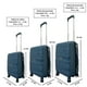 thumbnail image 2 of TIO Travel Juego De Maletas De Viaje Infinity (Petrol Blue, CH + M + G), 2 of 5