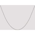 thumbnail image 2 of Sterling Silver Rhodium-Plated 1.25mm Diamond-Cut Forzantina Cable Chain (18 X 1.25) Made In Italy qpe47r-18, 2 of 5