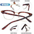 thumbnail image 6 of Joopin Photochromic Blue Light Blocking Glasses Semi-rimless Computer Gaming TV Glasses for Men Women UV400 Protection, 6 of 7