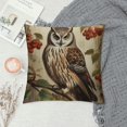 ALEPADNF Cabin Throw Pillow Cover owl Animal Vintage Tree Leaf Bird