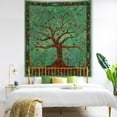 thumbnail image 2 of Gojian Boho Hippie Wall Tapestry for Bedroom Aesthetic, Indian Bohemian Tapestries Art Decor, Vintage Orange Mandala Floral Cool Vertical Wall Hanging for Living Room Dorm, 2 of 6
