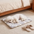 thumbnail image 4 of Thick Warm Pet Sleeping Mat for Dogs and Cats, All Season Polyester Bed Pad, White or Blue, Supportive Cushion for Crates, Sofas, Carriers and Home Comfort, 4 of 6