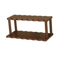 thumbnail image 4 of CoudarTitie Desktop Rack Cup Storage Rack Stylish Save Space Practical 2 Tier Multiuse Table Brown, 4 of 9