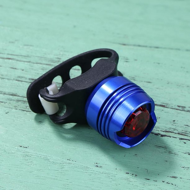 Silicona 3 modos Bicicleta Luz trasera Luz trasera Ciclismo Advertencia Lámpara trasera (Azul)