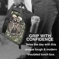 thumbnail image 6 of Halloween Gothic Skeleton Lovers Lunch Bag Insulated Thermal Box with Shoulder Strap & Handle for Work and Picnic, 6 of 6