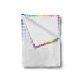 thumbnail image 2 of Colorful Soft Flannel Fleece Throw Blanket, Digital Artwork Musical Volume Tone Absrtact Picture Little Square Mosaic Tiles, Cozy Plush for Indoor and Outdoor Use, 60" x 80", Multicolor, by Ambesonne, 2 of 6