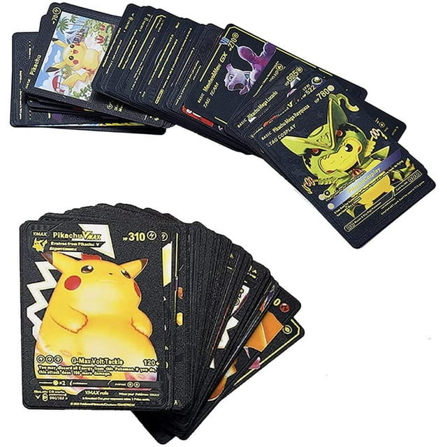 Anime Cartoon Gold Foil Trading Card Set for Board Games and Casual Entertainment