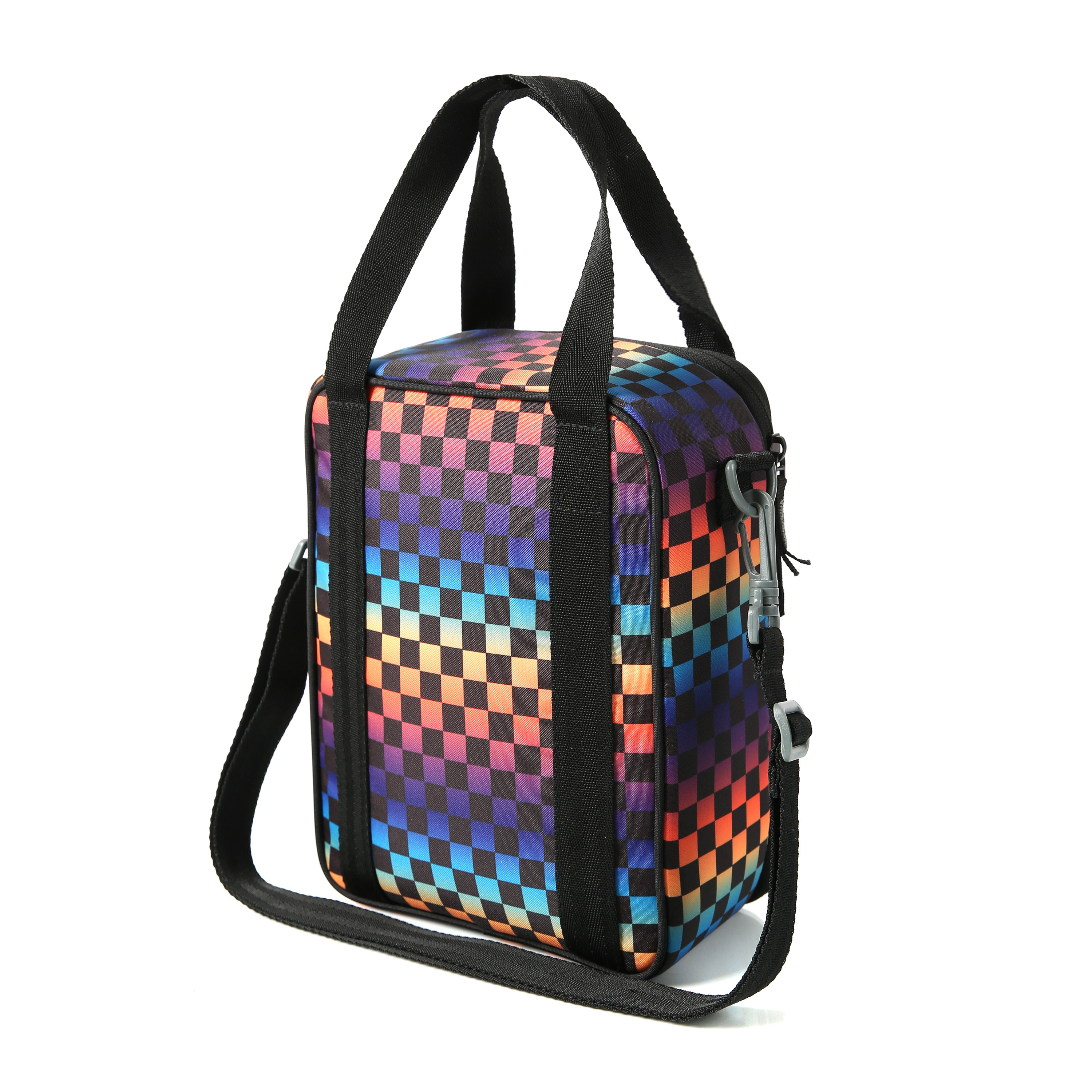 Arctic Zone Urban Lunch Box Combo with Ice Pack and Sandwich Container - Rainbow Checkered