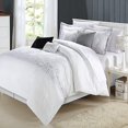 thumbnail image 2 of Chic Home Grace 8-Piece Comforter Set, Queen, White, 2 of 3