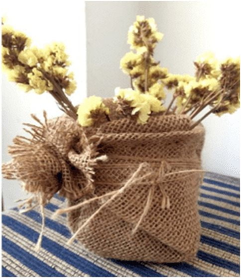 (2 pack) Mainstays Unwired Natural Loose Weave Burlap Ribbon 5.5"x30', 1 Each