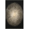 thumbnail image 2 of SAFAVIEH Soho Michelle Geometric Area Rug, Black/Beige, 6' x 9', 2 of 7