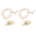 thumbnail image 1 of TABLZONE 2Pcs Beige Lavalier Microphone for Smartphone and Computer Clip on Portable Design, 1 of 7