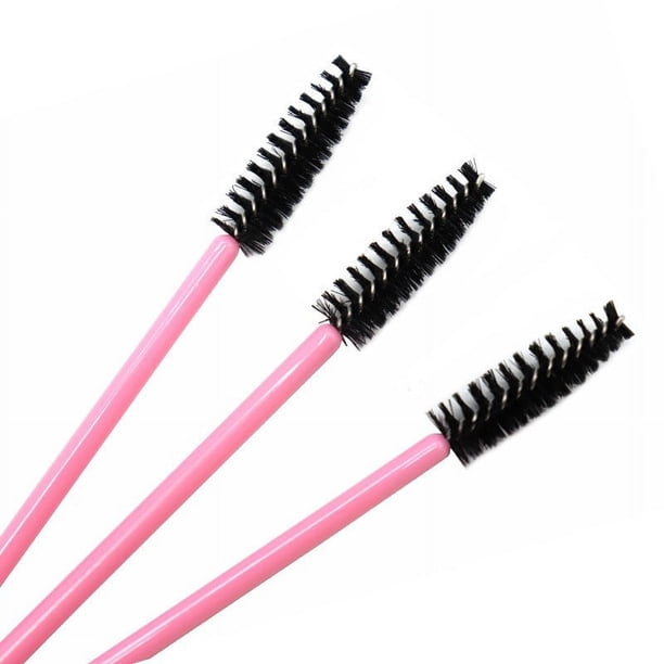 Mini cepillo de nailon desechable, portátil, de color, para pestañas, en espiral, para cejas, cepillo de pestañas, peine de maquillaje