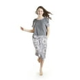 thumbnail image 5 of INK+IVY Short Sleeve Scoop Neck Breathable Pajamas (Women's) 2 Piece Set, 5 of 6