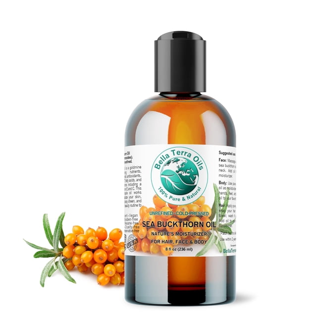 Aceite Bella Terra de espino amarillo, 240 ml, 100% puro
