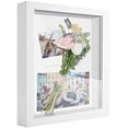 thumbnail image 6 of 8.5x11 Shadow Box Frame Display Case with Letter Stickers, 3D Picture Frame, Display Case Box for Memorabilia, Baby Items, Wedding Memories, Crafts, Tickets and Photos (3Pcs-White, 8.5x11), 6 of 6