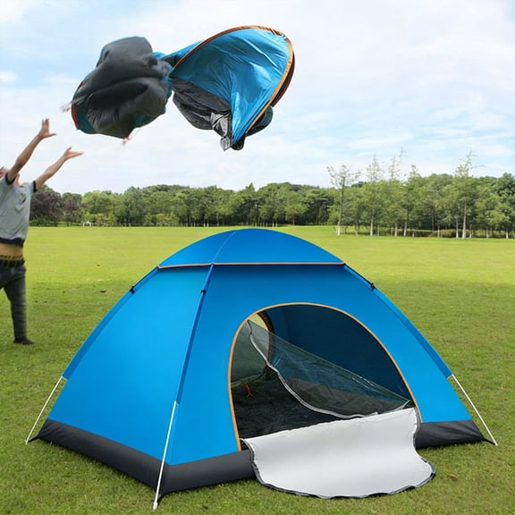 iFCOW Camping Tent 2-3 Person, Automatic Instant Pop Up Waterproof Windproof Anti-UV Easy Setup, Instant Easy Setup Tent for Hiking, Outdoor, Travel, Camping, Donation