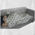 thumbnail image 6 of Tattoo Soft Flannel Fleece Throw Blanket, Pink Unicorn Heads Circles Moon Stars and Dots, Cozy Plush for Indoor and Outdoor Use, 50" x 70", Turquoise Pale Pink, by Ambesonne, 6 of 6